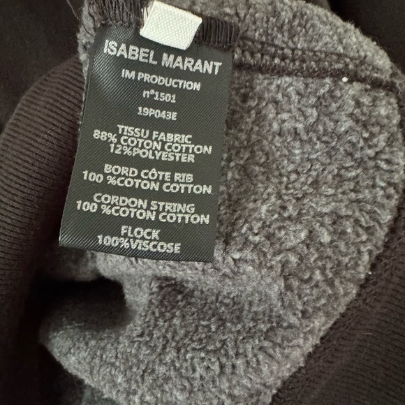 ISABEL MARANT ETOILE LOGO HOODIE SIZE SMALL/ FR 36 - Picture 6 of 7
